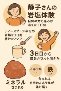 岩塩白湯　3日目で痛みが消えた朗報
