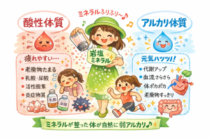 アルカリ　酸性体質を整える岩塩ふりふり〜♪♪