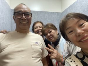 笑顔のガン患者さん